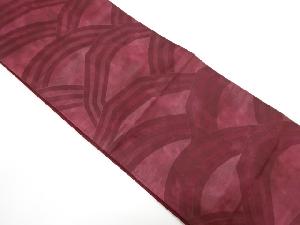 アンティーク　青海波模様織り出し袋帯（着用可）